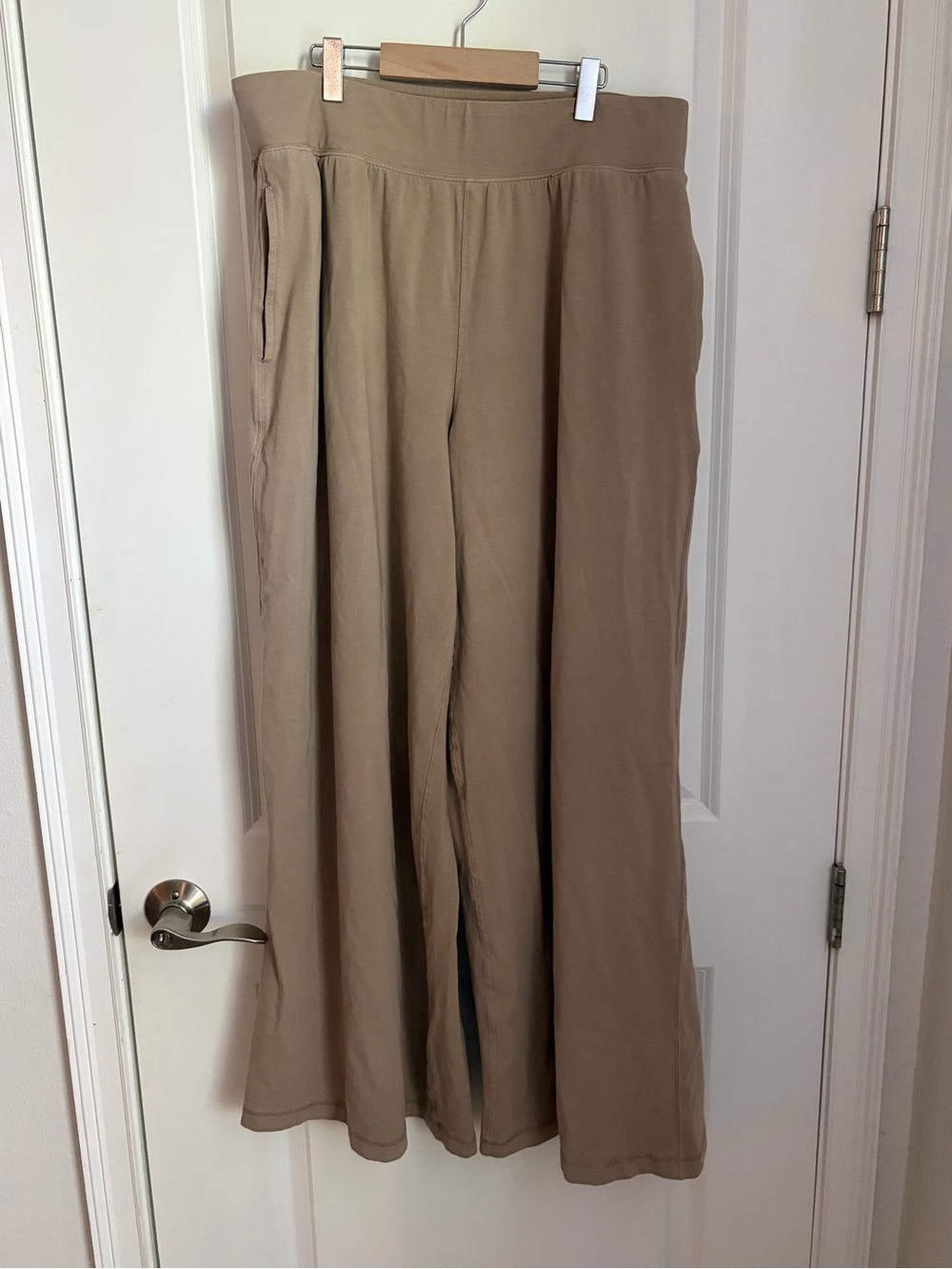 FP Movement by Free People Wide-Leg Palazzo Pants in Taupe